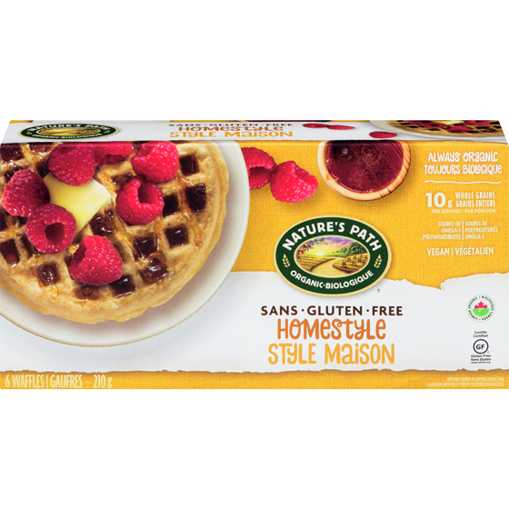 Nature's Path Flax Plus Organic Gluten Free Waffles, Homestyle 210 g, $2.86/100g