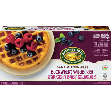 Nature’s Path Gaufres au sarrasin et aux baies sauvages 210 g, 3,09 $/100g