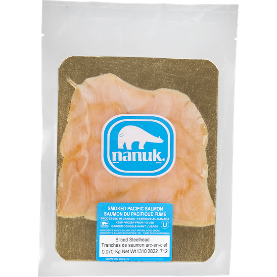 Nanuk Smoked Steelhead Salmon 70 g, $14.27/100g