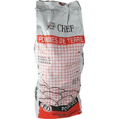 null Grosses pommes de terre Russet caisse de 23 kg (50 lb) 1 ea, 26,99 $/1ch