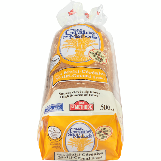 St Methode Plain Multi-Cereal Bread, No Fat & No Sugar Added 500 g, $0.80/100g