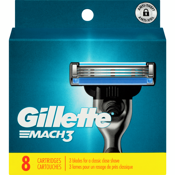 Gillette Razor Blades for Men, 8ct Razor Blade Refills 8 ea, $4.62/1ea