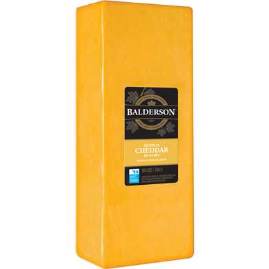 Balderson Medium Cheddar $3.75/100g $17.00/1lb