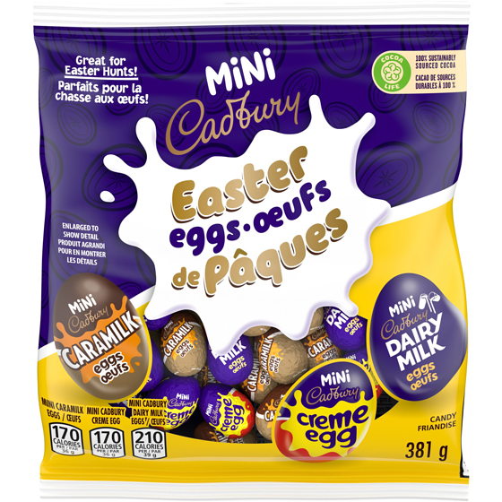 Cadbury Mini Chocolate Easter Eggs Candy Assortment 381 g, $4.86/100g