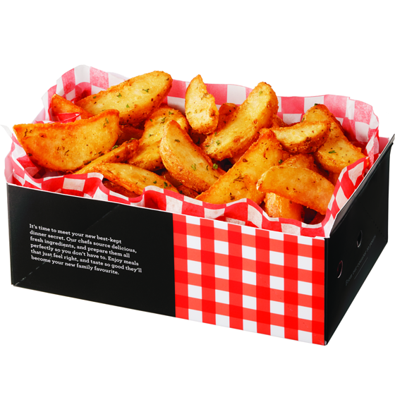 null Large Potato Wedges  (After 11am) 459 g, $1.53/100g