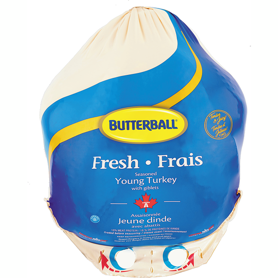 Butterball Fresh Turkey 5-7 Kg $8.82/1kg $4.00/1lb