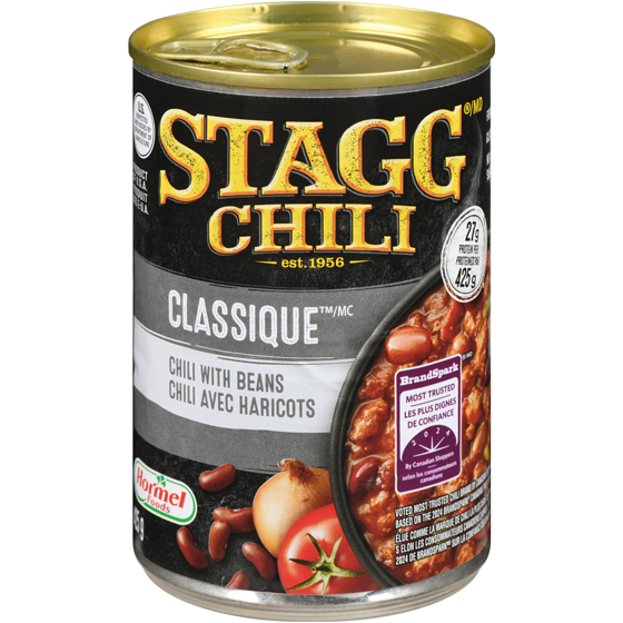 Stagg Classique chili avec haricots 425 g, 0,89 $/100g
