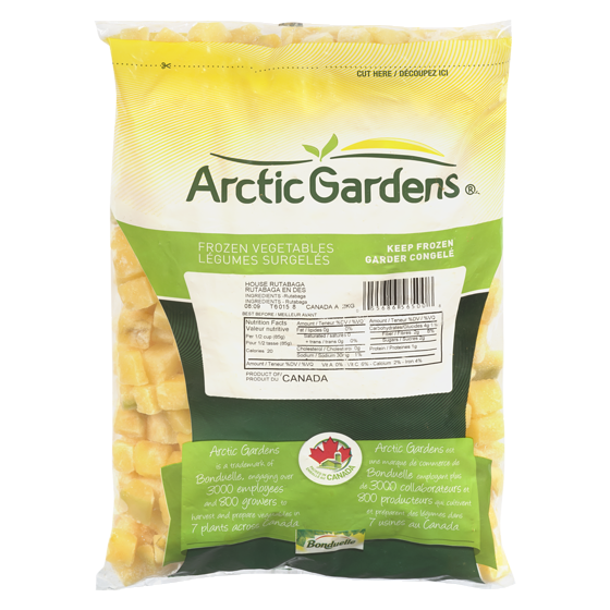 Arctic Gardens Rutabaga, Diced 2 kg, $0.32/100g