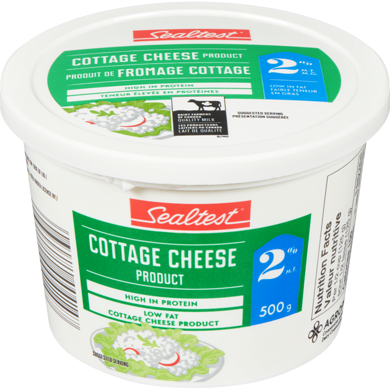 Sealtest 2% Cottage Cheese 500 g, $1.10/100g
