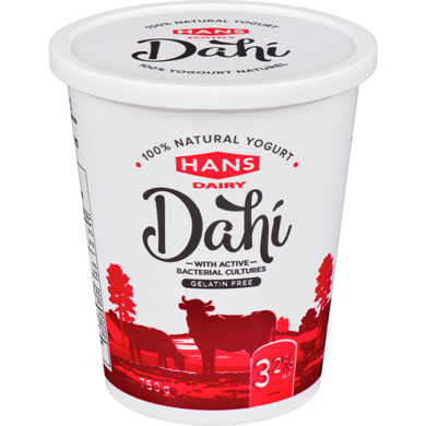 Hans Dairy 3.2% Natural Yogurt 750 g, $0.44/100g