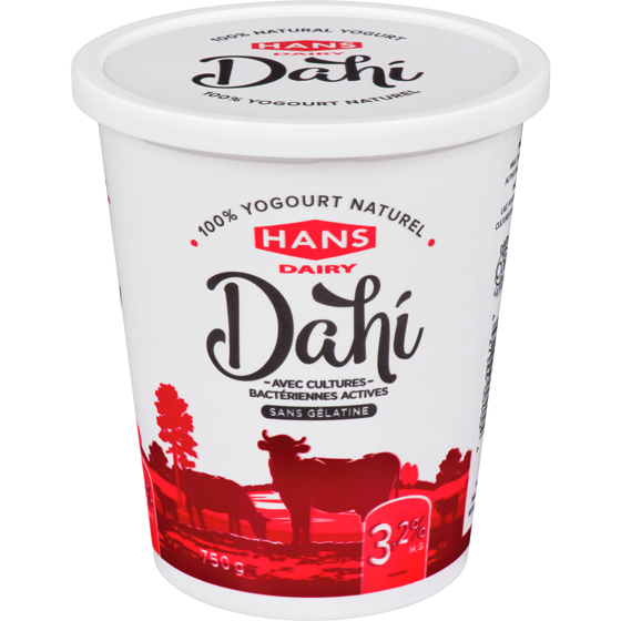 Hans Yogourt dahi naturel 750 g, 0,40 $/100g