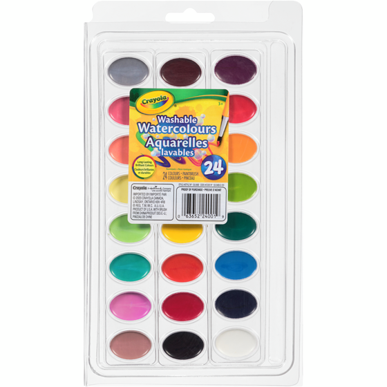 Crayola Peintures aquarelle 24x1.0 ea, 0,31 $/1ch