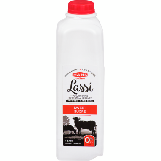 Hans Lassi Yogurt Smoothie, Sweet 1 l, $0.30/100ml