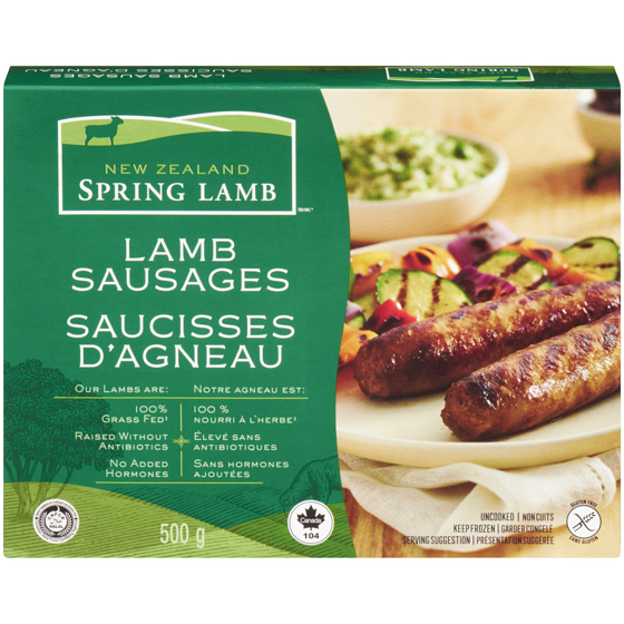 New Zealand Saucisses d’agneau 500 g, 23,98 $/1kg