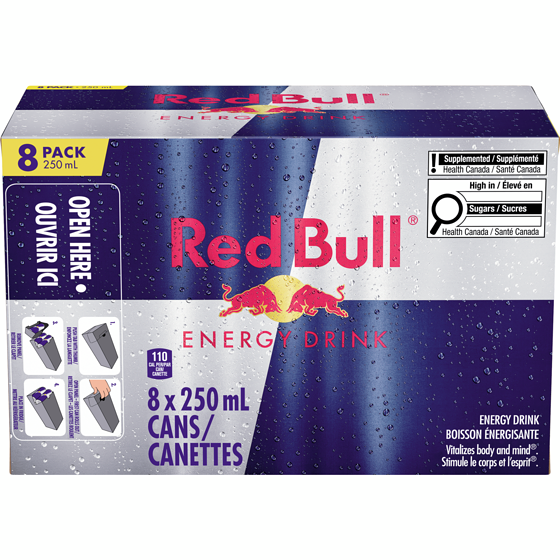 Red Bull Energy Drink™ 8x250.0 ml, $0.85/100ml