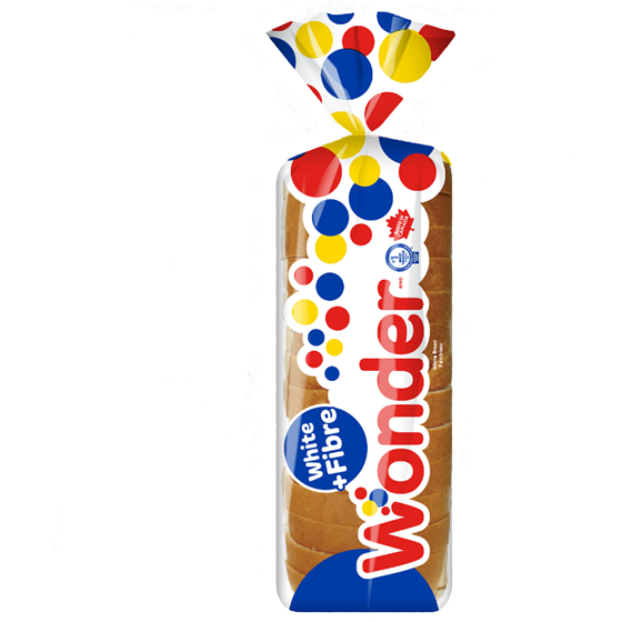Wonder White Bread with added Oat Hull Fibre 675 g, $0.59/100g