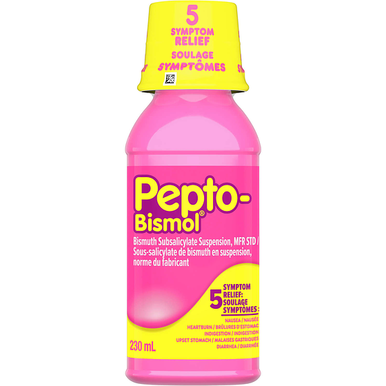 Pepto-Bismol Liquid For Nausea, Heartburn, Indigestion, Upset Stomach, Diarrhea 230 ml, $5.21/100ml