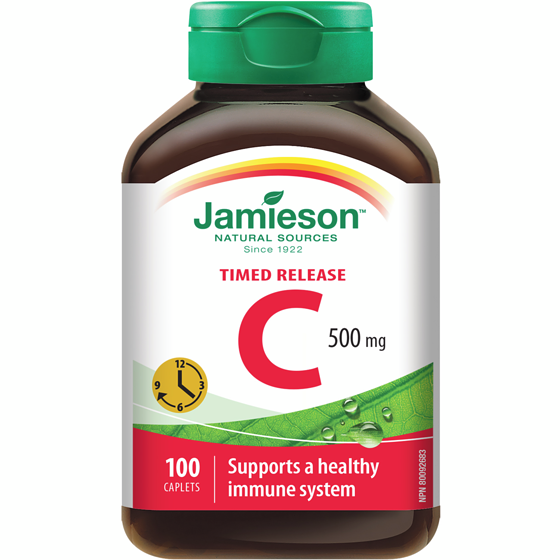 Jamieson Vitamin C Timed Release Caplets, 500 mg 100 ea, $0.16/1ea