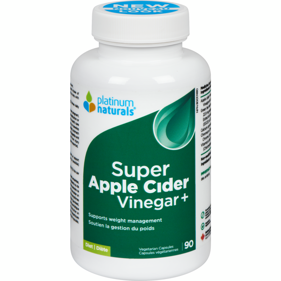 Platinum Naturals Supplément Apple Cider Vinegar + Diet 90 ea, 0,18 $/1ch