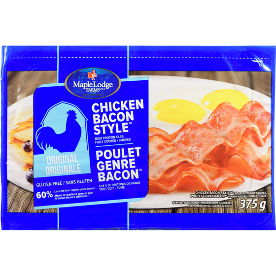 Maple Lodge Farms LT Chicken Bacon-Style 375 g, $1.87/100g