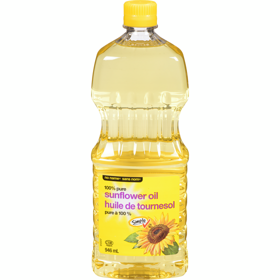 No Name 100% Pure Sunflower Oil 946 ml, $0.74/100ml