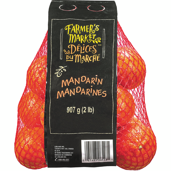 Farmer's Market Mandarin Oranges, 2 lb bag 907 g, $0.66/100g