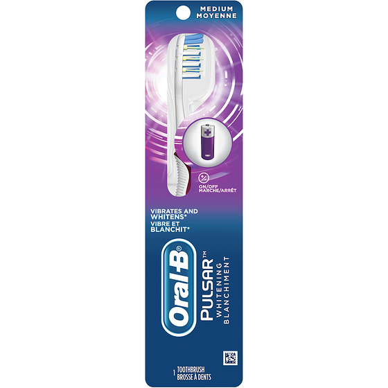 Oral-B Pulsar 3D White Advance blanc Eclatant - Brosse a dents moyenne 1 ea, 7,00 $/1ch