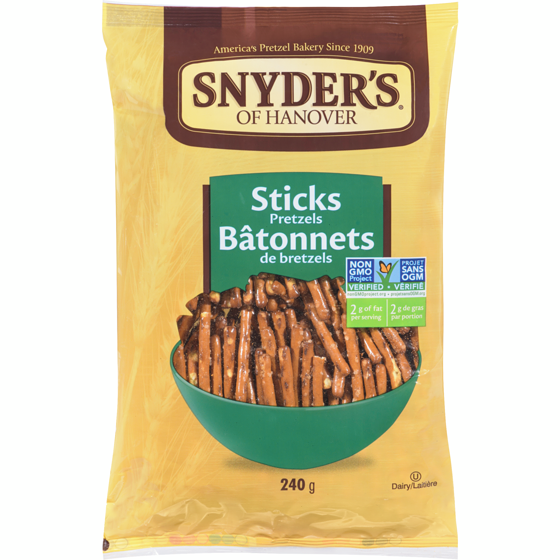 Snyders Pretzels Sticks 240 g, $1.79/100g