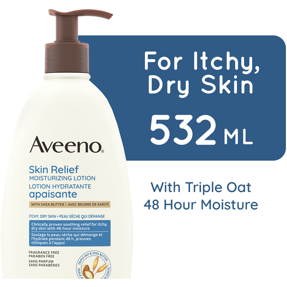 Aveeno Skin Relief Moisturizing Lotion Fragrance Free 532 ml, $3.10/100ml