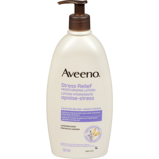 Aveeno lotion hydratante apaise-stress 532 ml, 2,72 $/100ml