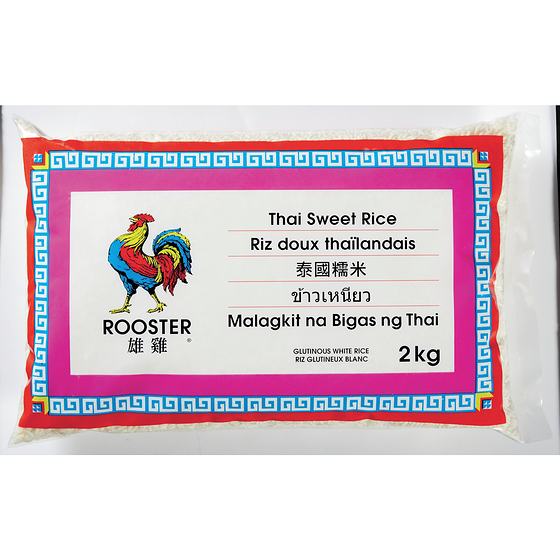 Rooster Riz doux thaïlandais  2 kg, 0,32 $/100g