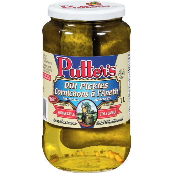 Putter's Dill Pickle Kosher     1 l, $0.75/100ml