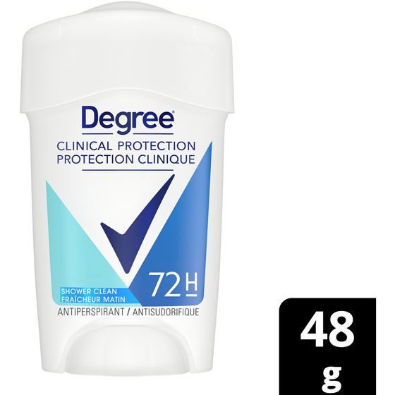 Degree Clinical Protection Antiperspirant Shower Clean 48 g, $23.94/100g