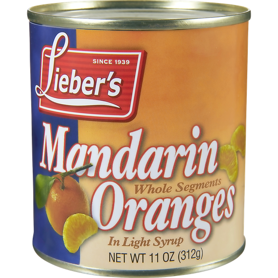Liebers Kosher Mandarin Orange Segments 312 ml, $1.05/100ml
