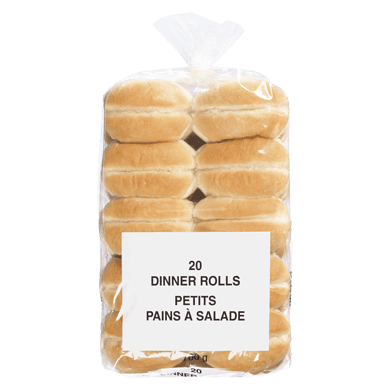 Wonder Dinner Rolls White 20x35.0 g, $0.57/100g