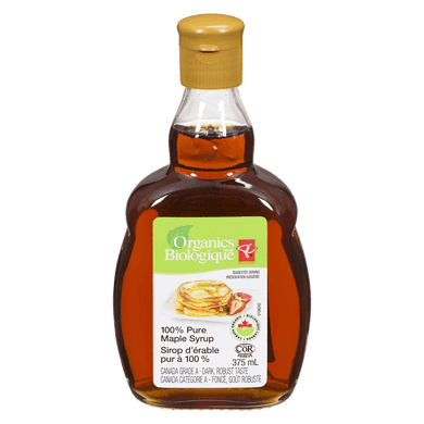 PC Organics 100% Pure Maple Syrup 375 ml, $3.47/100ml