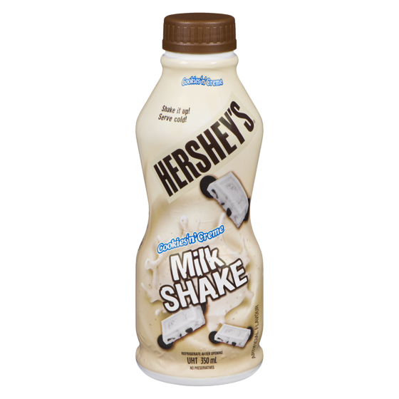 Hershey's Milkshake, Cookies & Cream 350 ml, $0.65/100ml