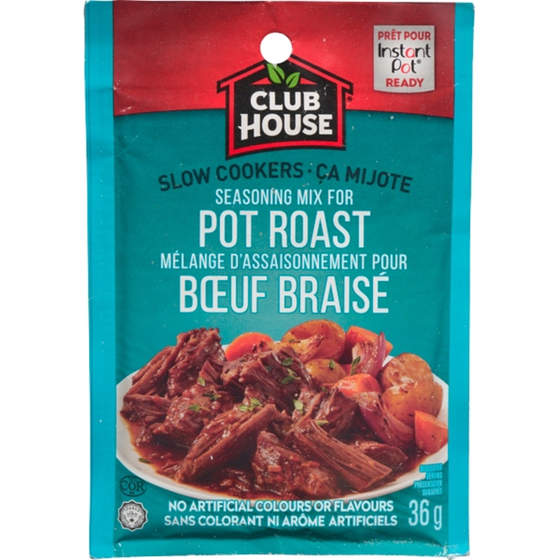 Club House Slow Cookers Pot Roast Seasoning Mix 36 g, $4.14/100g