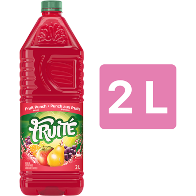 Fruité Boisson punch aux fruits 2 l, 0,14 $/100ml