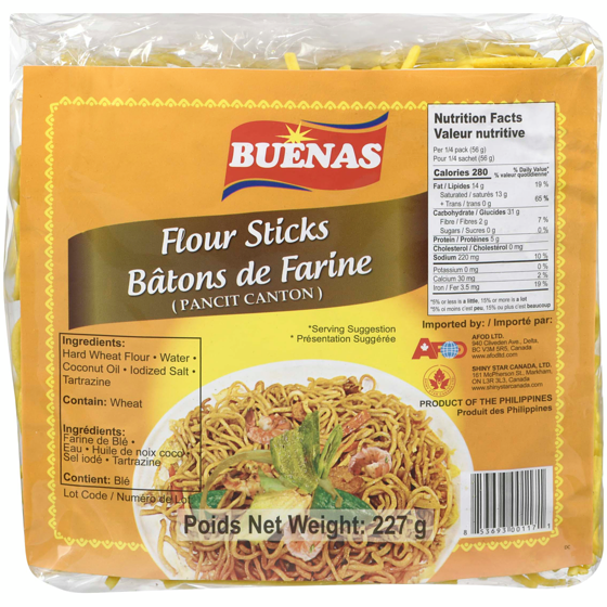 Buenas Flour Stick Noodles 227 g, $0.88/100g