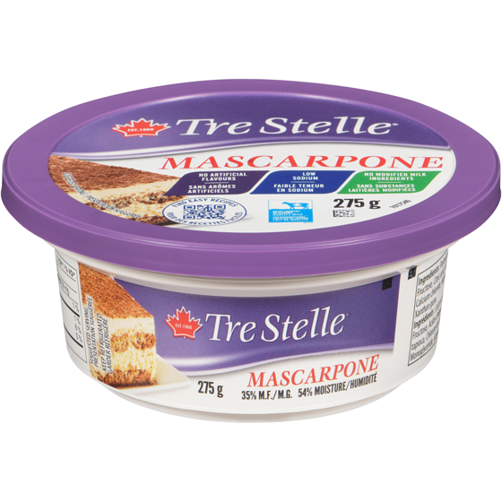 Tre Stelle Mascarpone 275 g, $4.00/100g