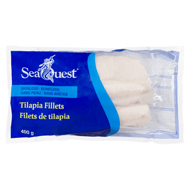 Seaquest Tilapia Fillets 400 g, $1.75/100g
