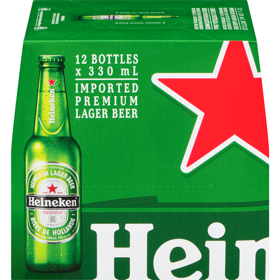 Heineken Full-Bodied Premium Lager (ID required at pick-up) 12x330.0 ml, $0.89/100ml