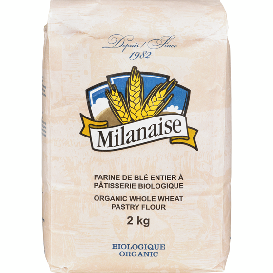 Meunerie Milanaise Organic Whole Wheat Pastry Flour 2 kg, $0.48/100g