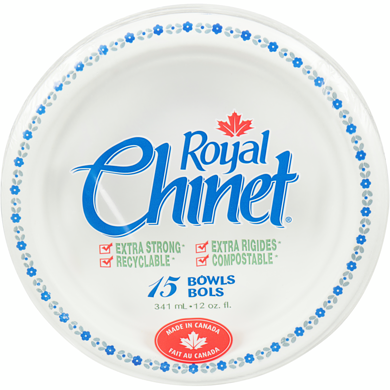 Royal Chinet Bowls, 12oz 15 ea, $0.33/1ea