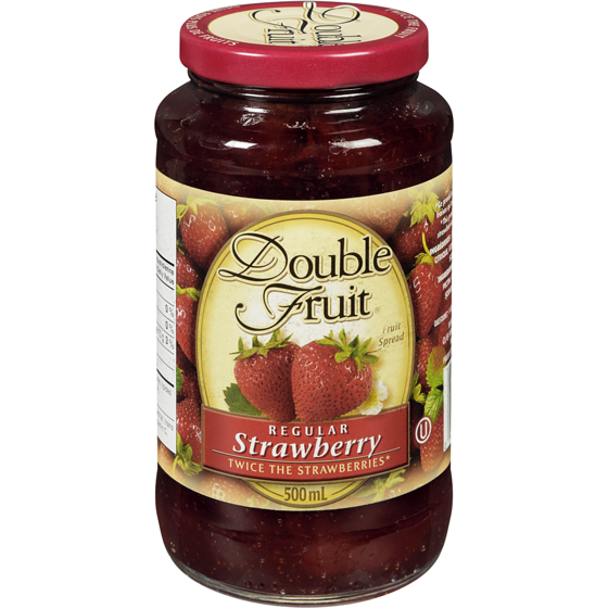 Smuckers Double Fruit Regular Strawberry Fruit Spread 500 ml, $1.30/100ml