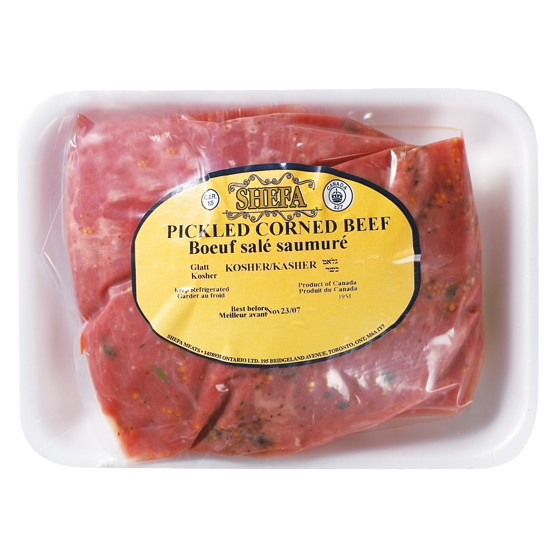 Shefa Kosher Pickled Corned Beef $55.09/1kg $25.00/1lb