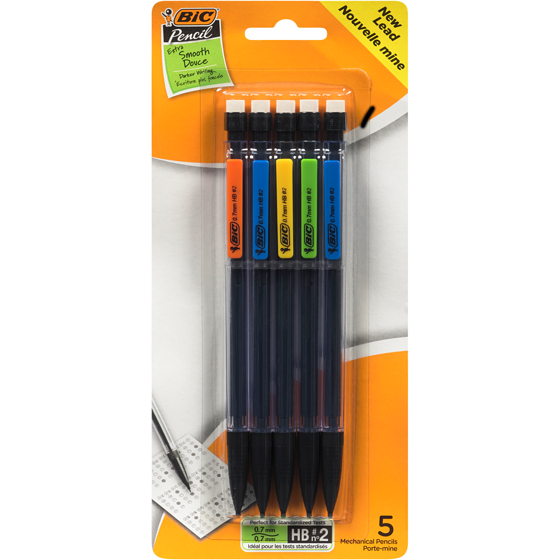 Bic Mechanical Pencil 0.7MM 5x5.0 ea, $0.60/1ea