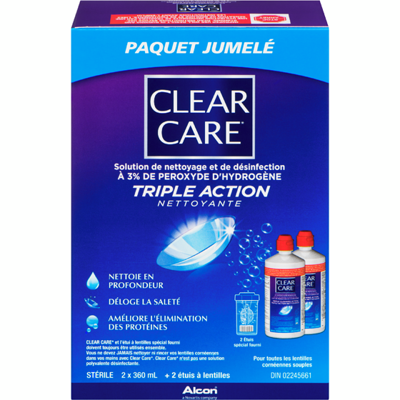 Clear Care Solution nettoyante et aseptisante 360 ml, 5,55 $/100ml