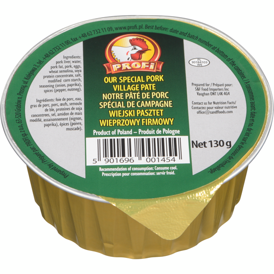 Profi Special Pork Village Pate 130 g, $2.30/100g